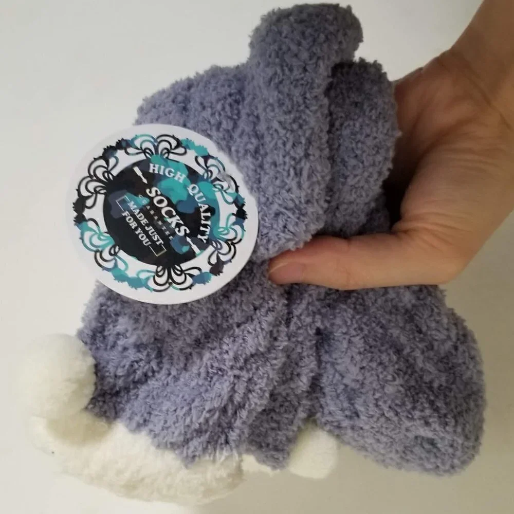 NEW High Quality Fuzzy Cozy Pom Pom Slipper Socks